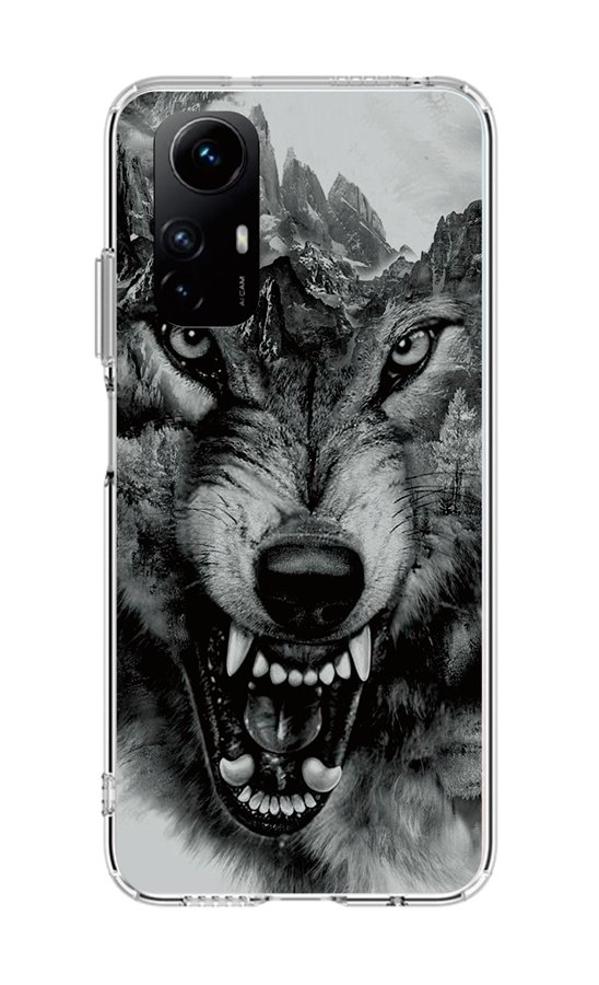 Kryt TopQ Image Xiaomi Redmi Note 12S Image pevný Černobílý vlk 121609
