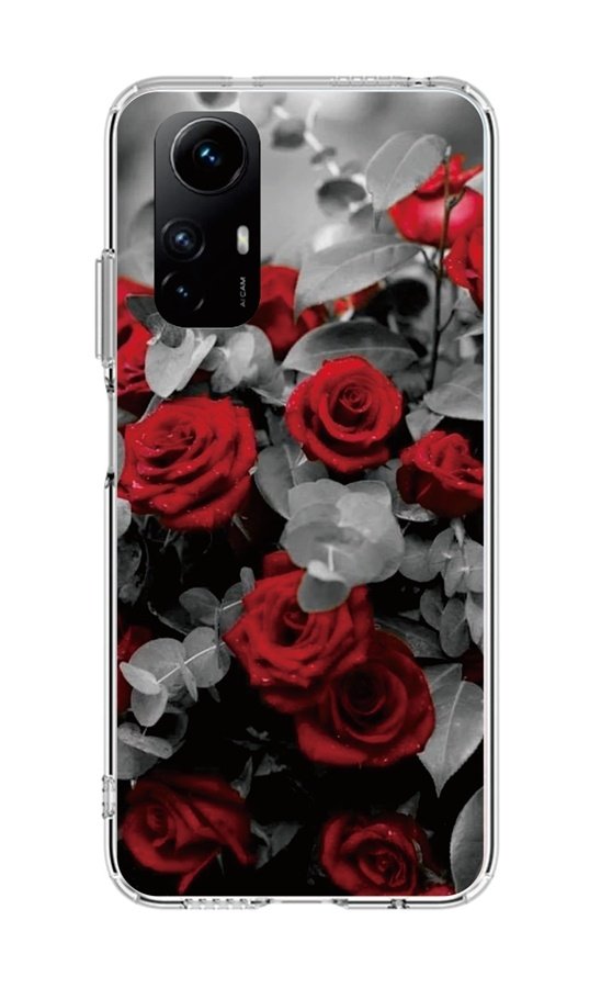 Kryt TopQ Image Xiaomi Redmi Note 12S Image pevný Červené růže mix 121607