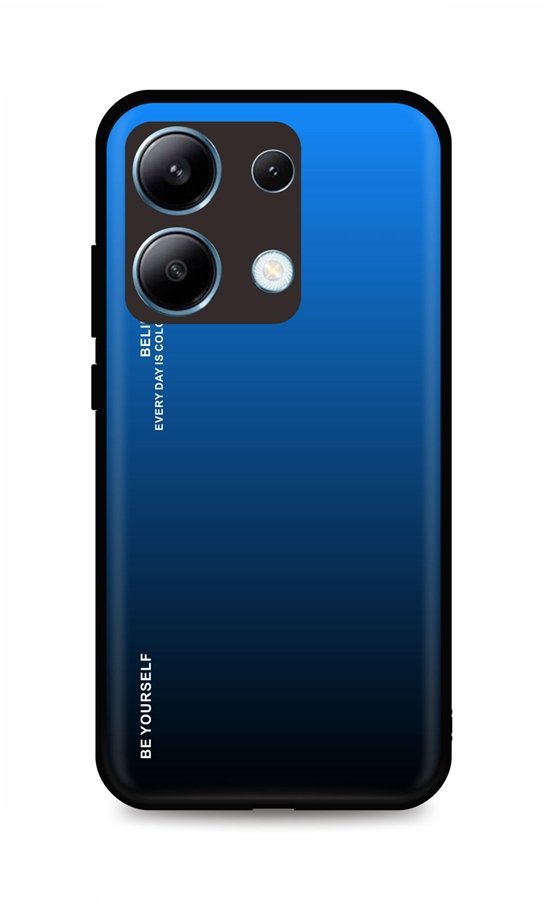 Kryt TopQ LUXURY Xiaomi Redmi Note 13 pevný duhový modrý 120979