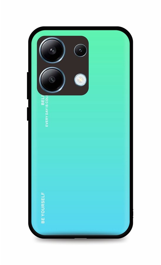 Kryt TopQ LUXURY Xiaomi Redmi Note 13 pevný duhový zelený 120978