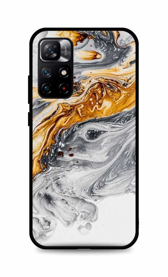 Kryt TopQ LUXURY Xiaomi Redmi Note 12S pevný Marble šedo-zlatý 111310