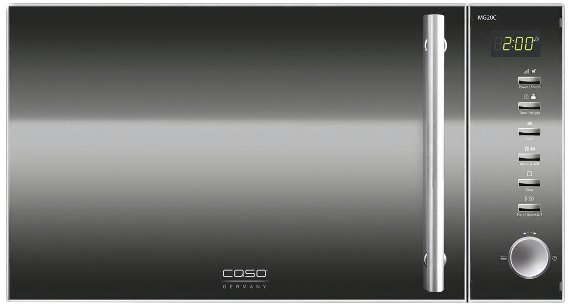 CASO MG20 Ceramic menu 2 in 1 mikrovlnná trouba nerezová ocel, černá 800 W funkce časovače