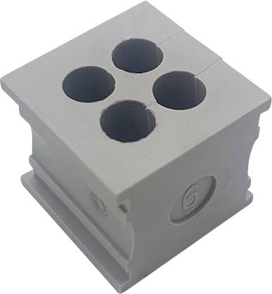 TRU COMPONENTS ELT 4/6 kabelová průchodka s drážkami Průměr svorky (max.) 6 mm elastomer šedá 1 ks