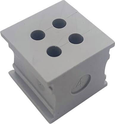 TRU COMPONENTS ELT 4/4 kabelová průchodka s drážkami Průměr svorky (max.) 4 mm elastomer šedá 1 ks