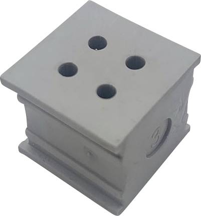 TRU COMPONENTS ELT 4/3 kabelová průchodka s drážkami Průměr svorky (max.) 3 mm elastomer šedá 1 ks