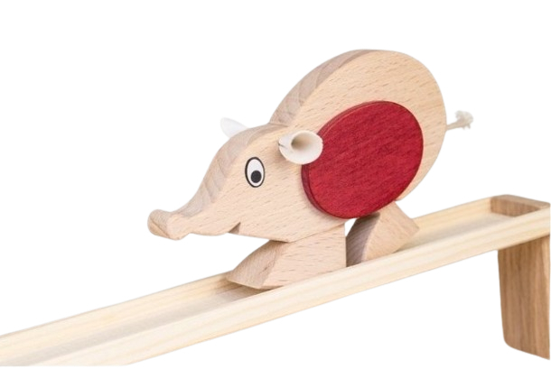 Montessori hračka – chodicí miška s dráhou