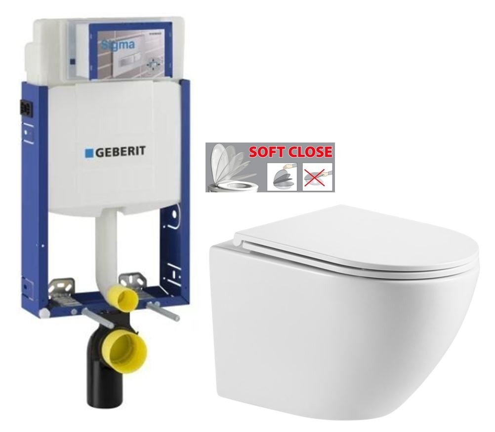 GEBERIT KOMBIFIX ECO, nádržka UP 320 bez tlačítka + WC INVENA LIMNOS WITH SOFT, včetně soft/close sedátka 110.302.00.5 LI1