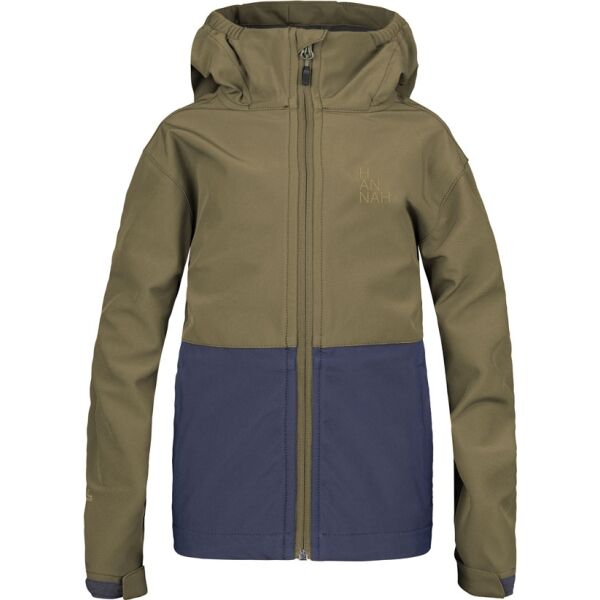 Hannah WAT JR Dětská softshellová bunda, khaki, velikost