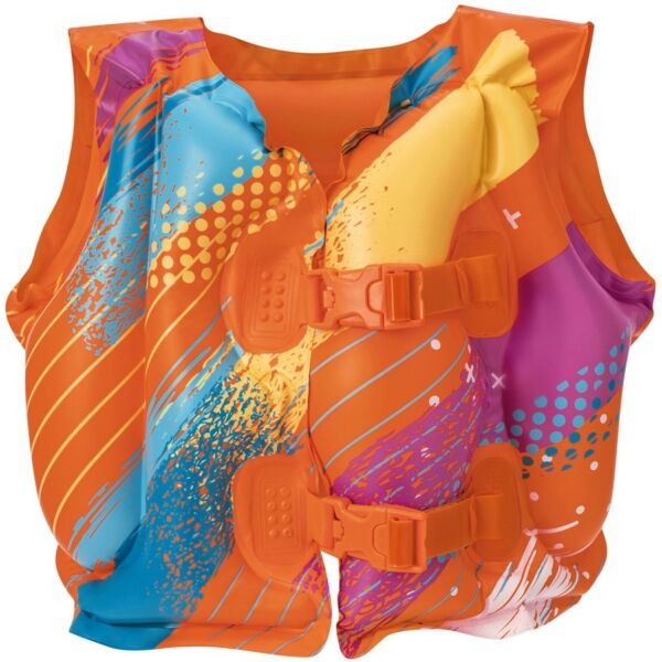 Bestway SWIM VEST Nafukovací plavecká vesta, oranžová, velikost