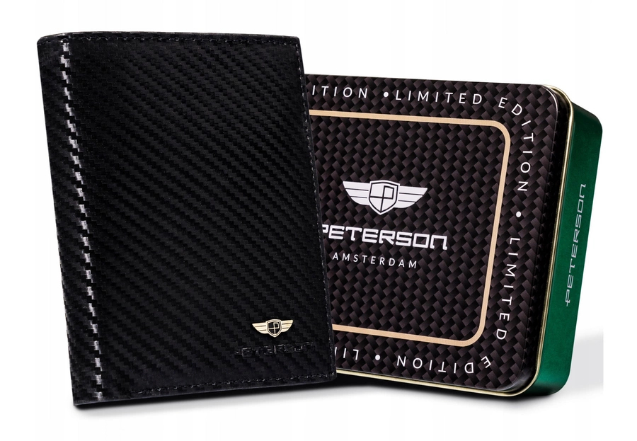 Peterson Pánská kožená peněženka Shran černá One size