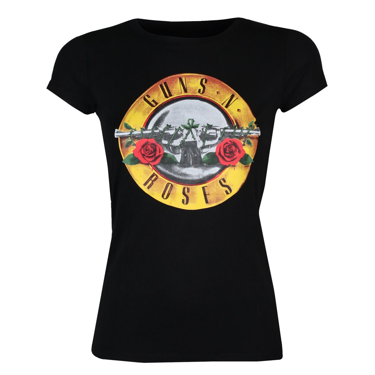 Tričko metal dámské Guns N' Roses - Logo Skinny - ROCK OFF - GNRTS03LB XS