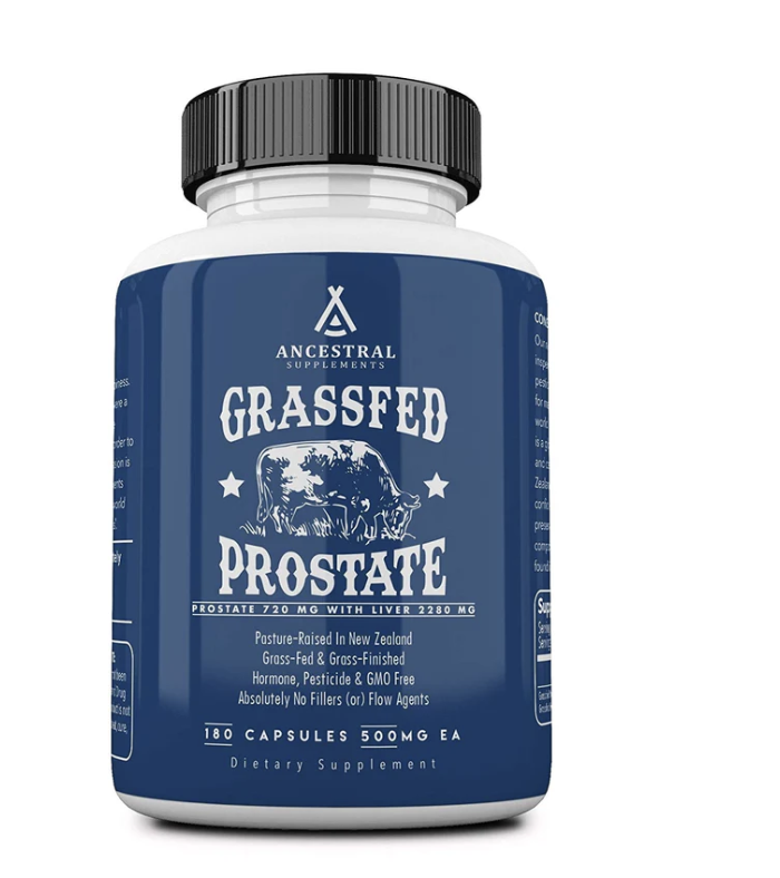 Ancestral Supplements, Grass-fed Beef Prostate, zdraví prostaty, 180 kapslí, 30 dávek