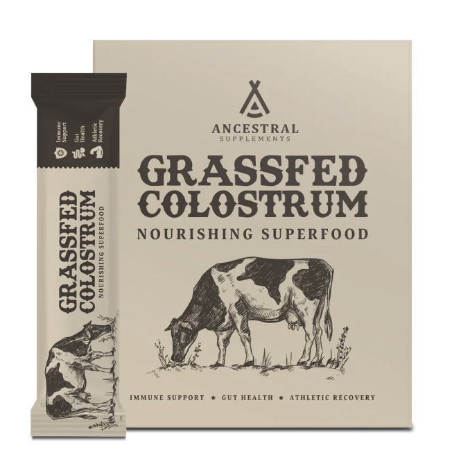Ancestral Supplements, Grass-fed Beef Colostrum, kravské kolostrum, 30 sáčků