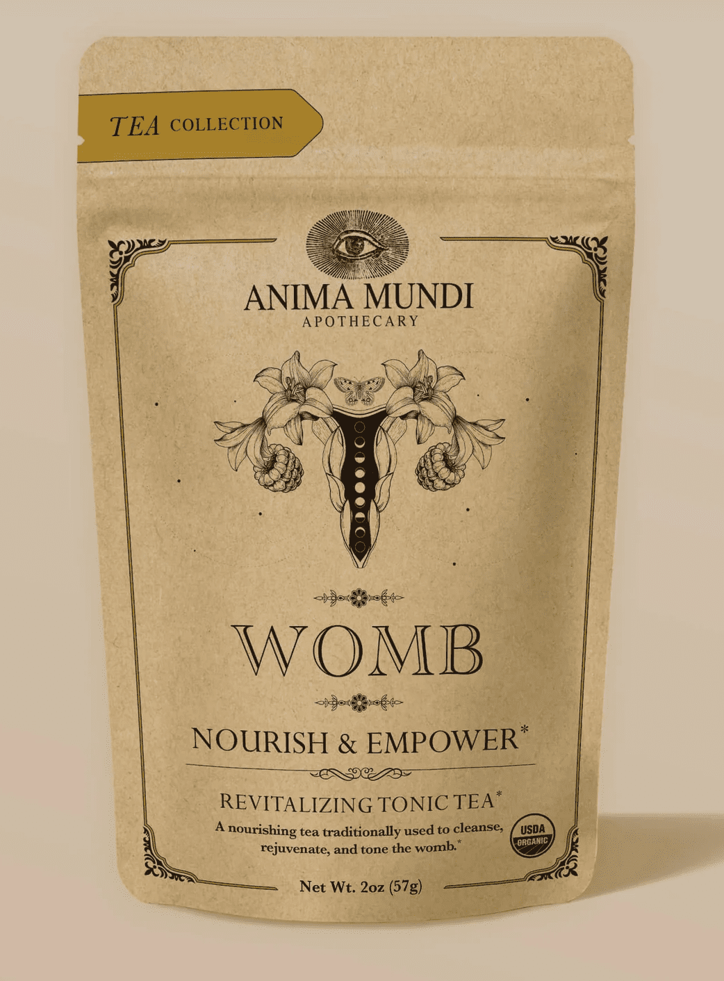 Anima Mundi WOMB Tea, čajová směs pro zdraví ženy, sypaná, 57 g