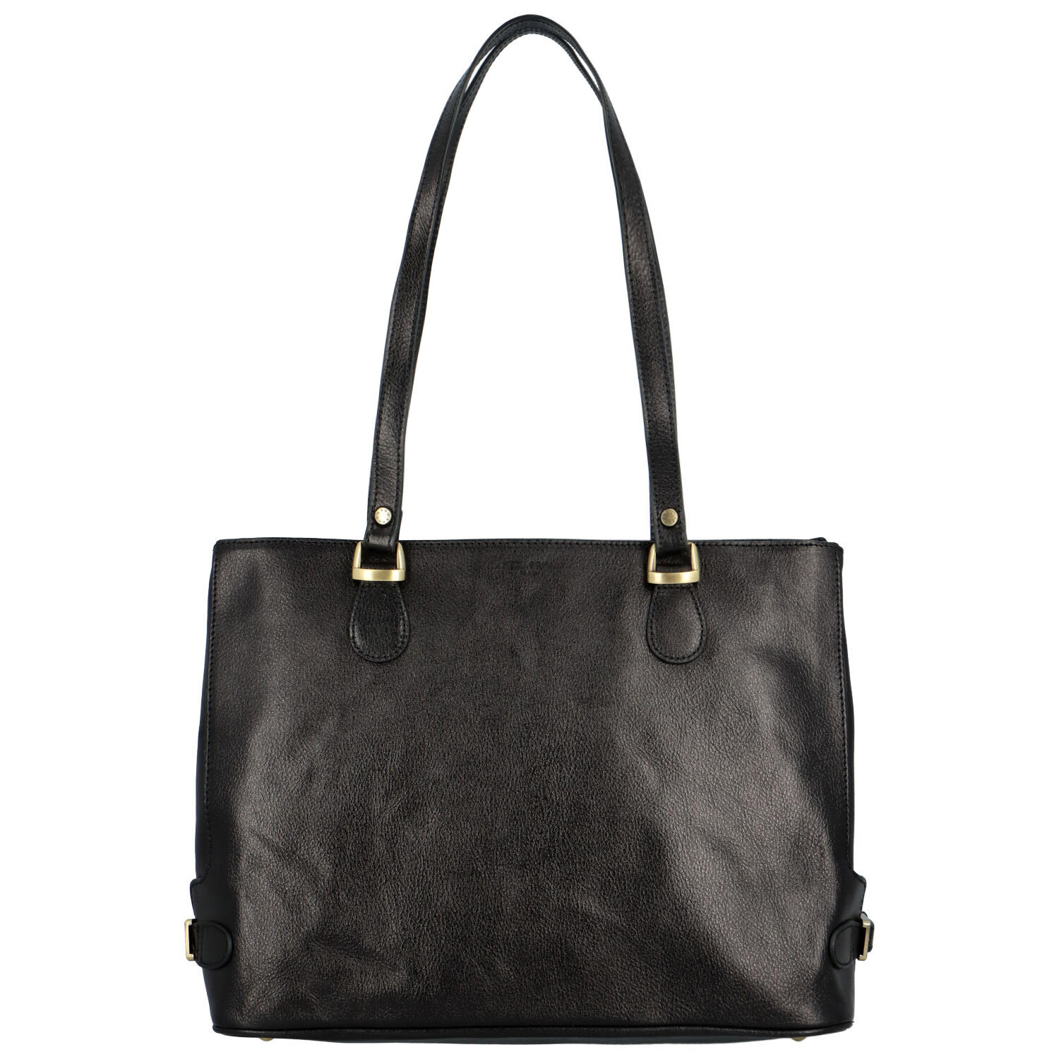 Luxusní dámská kožená kabelka černá - Hexagona Elianna černá