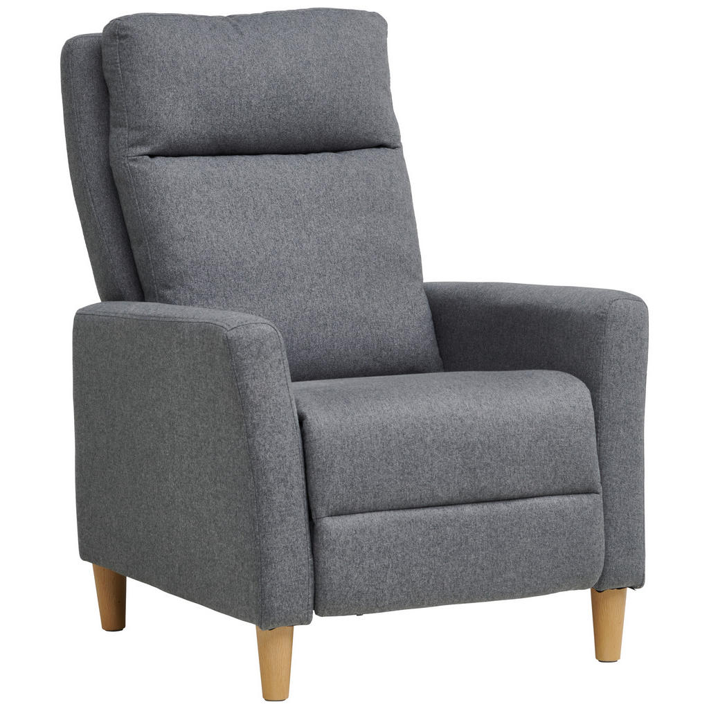 Carryhome TELEVIZNÍ KŘESLO, plast, textil, šedá