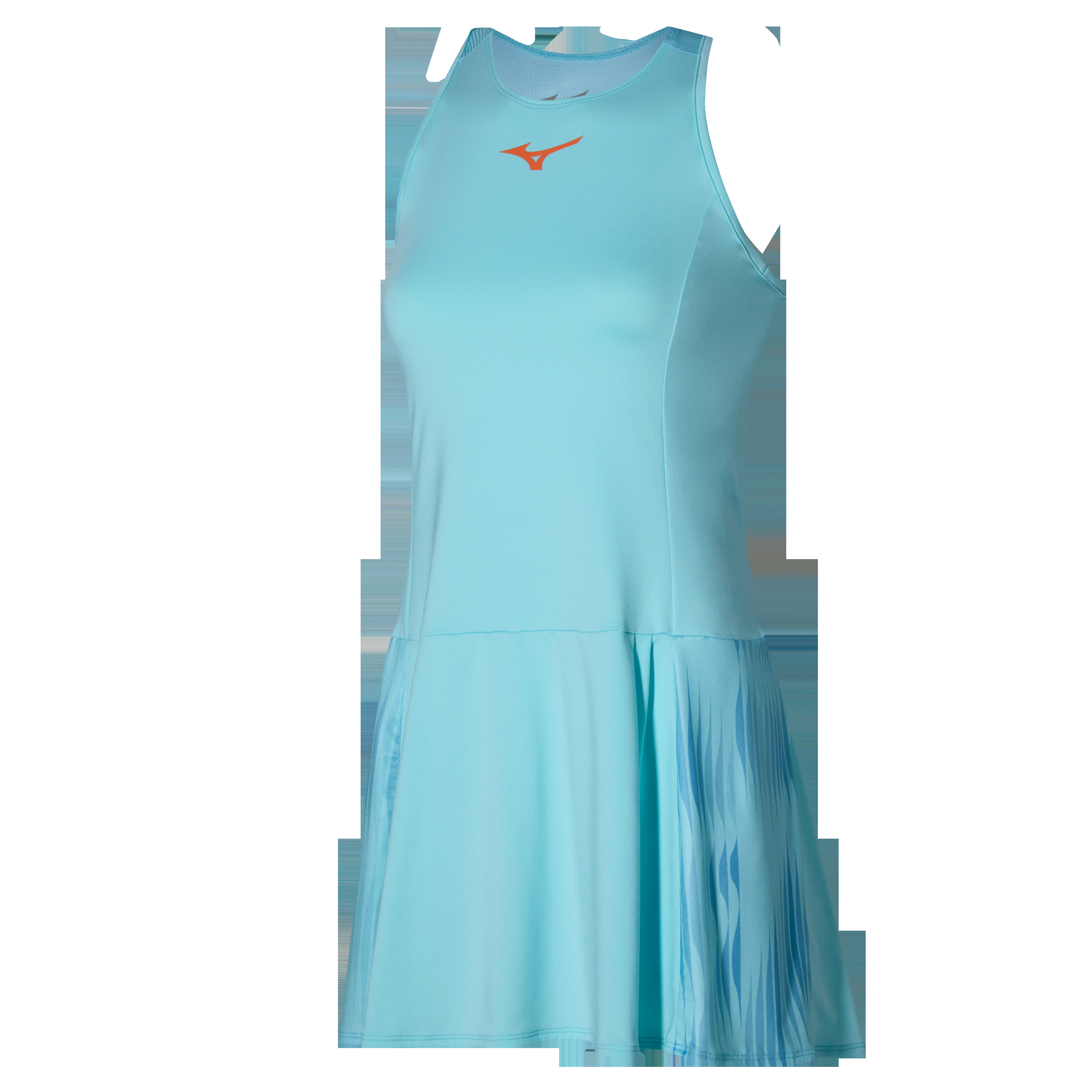 Dámské šaty Mizuno  Printed Dress Tanager Turquoise M