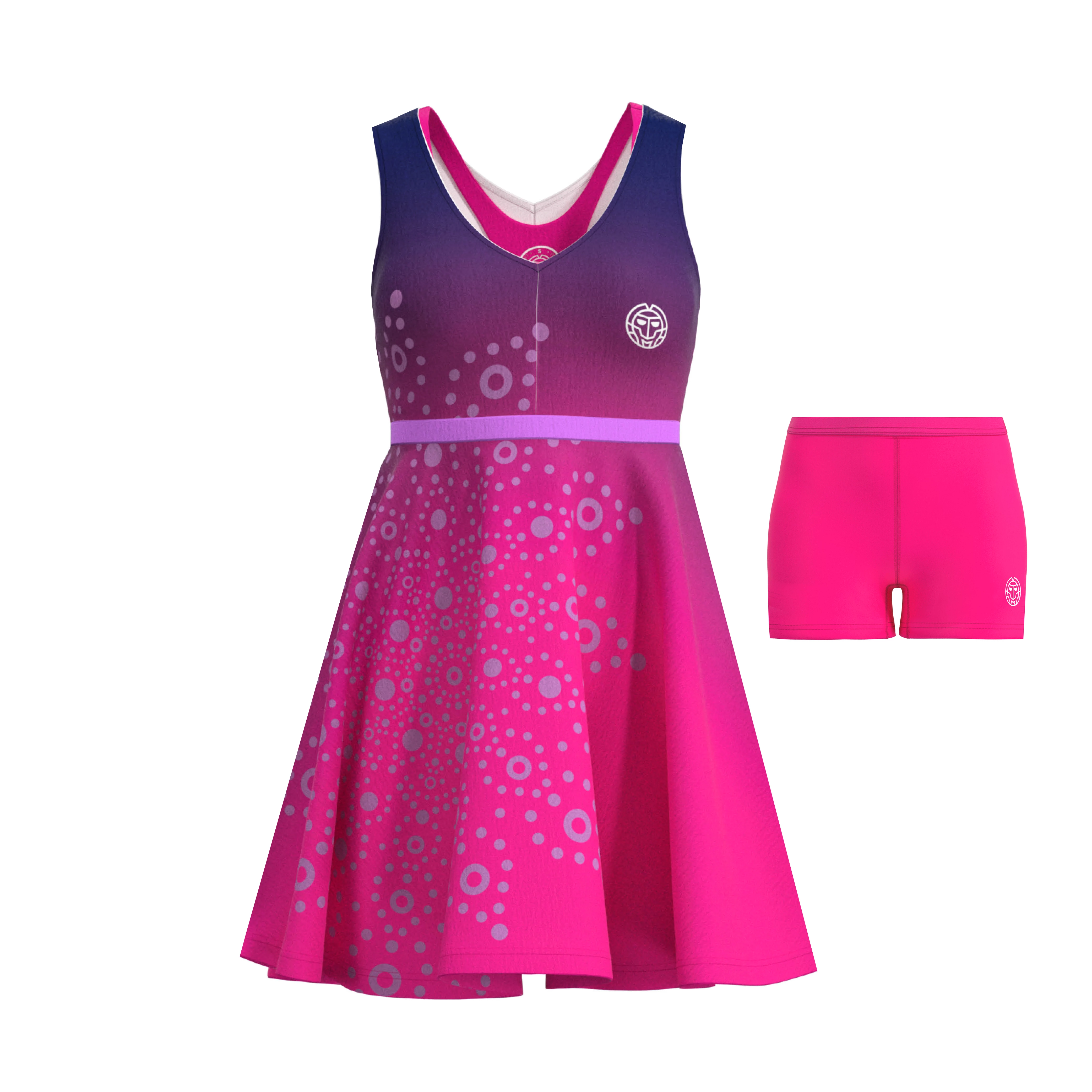Dámské šaty BIDI BADU  Colortwist 3In1 Dress Pink/Dark Blue M