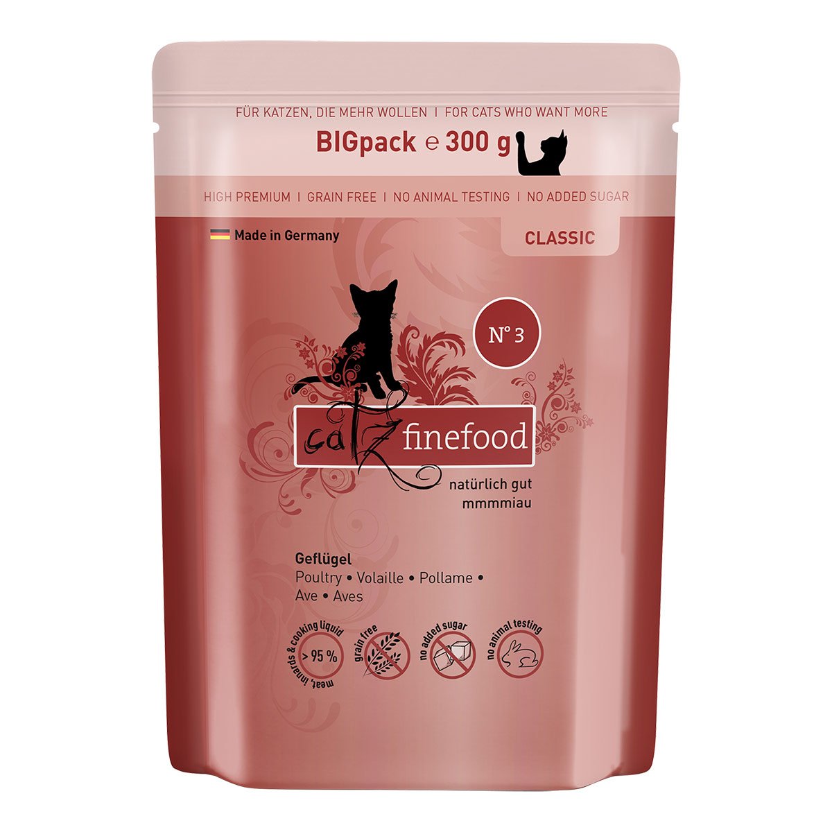 catz finefood 6 × 300 g - drůbeží