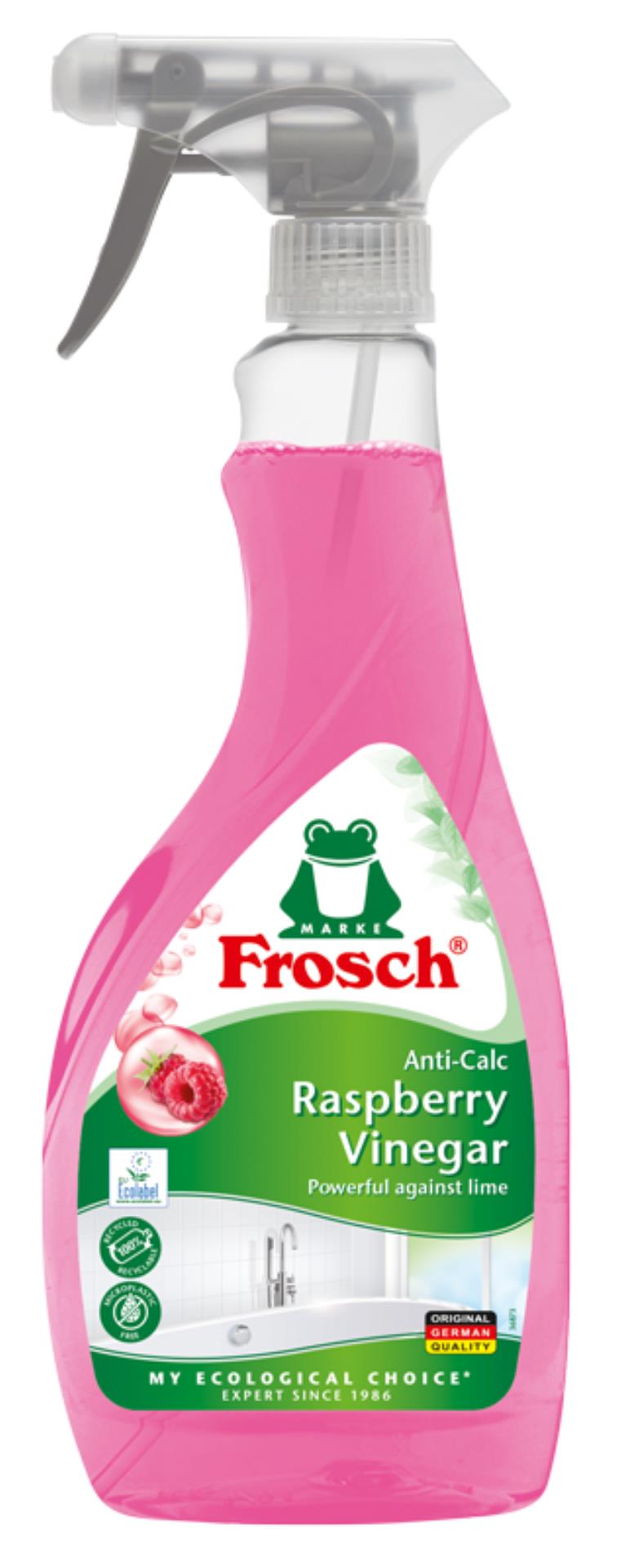 Čisticí prostředek na vodní kámen Frosch - s malinovým octem, 500 ml