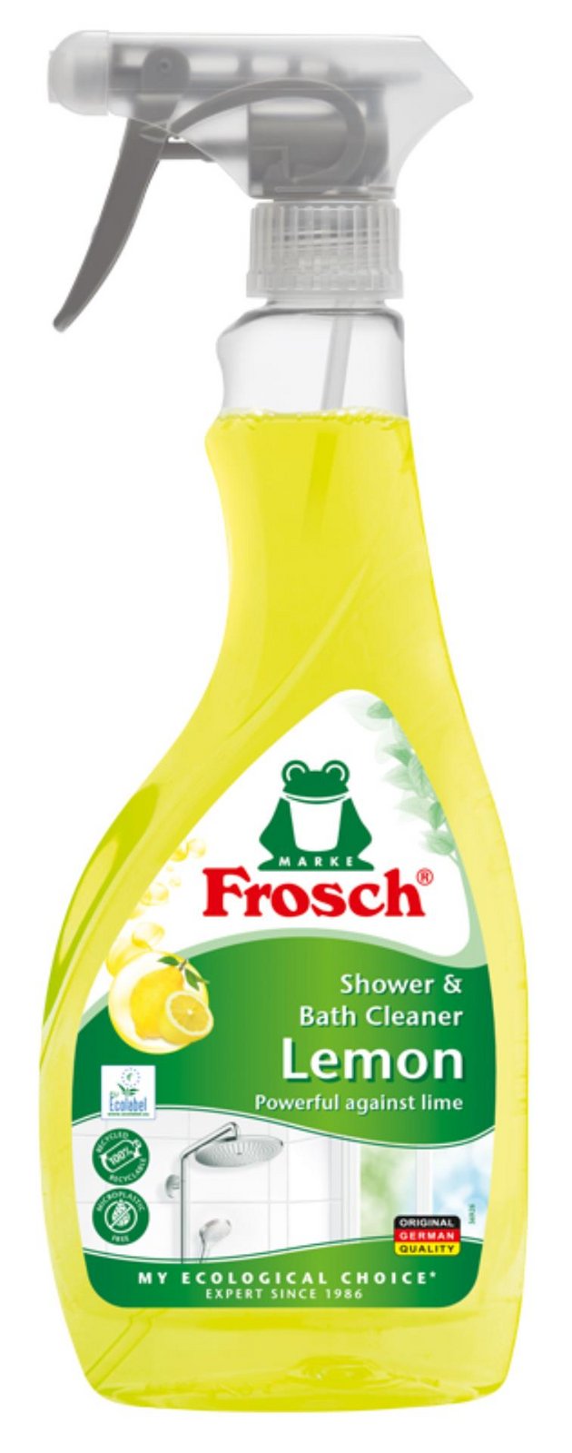 Čistící prostředek na koupelny Frosch - s citronem, 500 ml