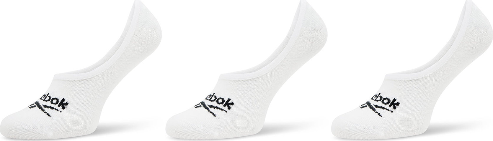 Sada 3 párů kotníkových ponožek unisex Reebok R0351-SS24 (3-pack) Bílá
