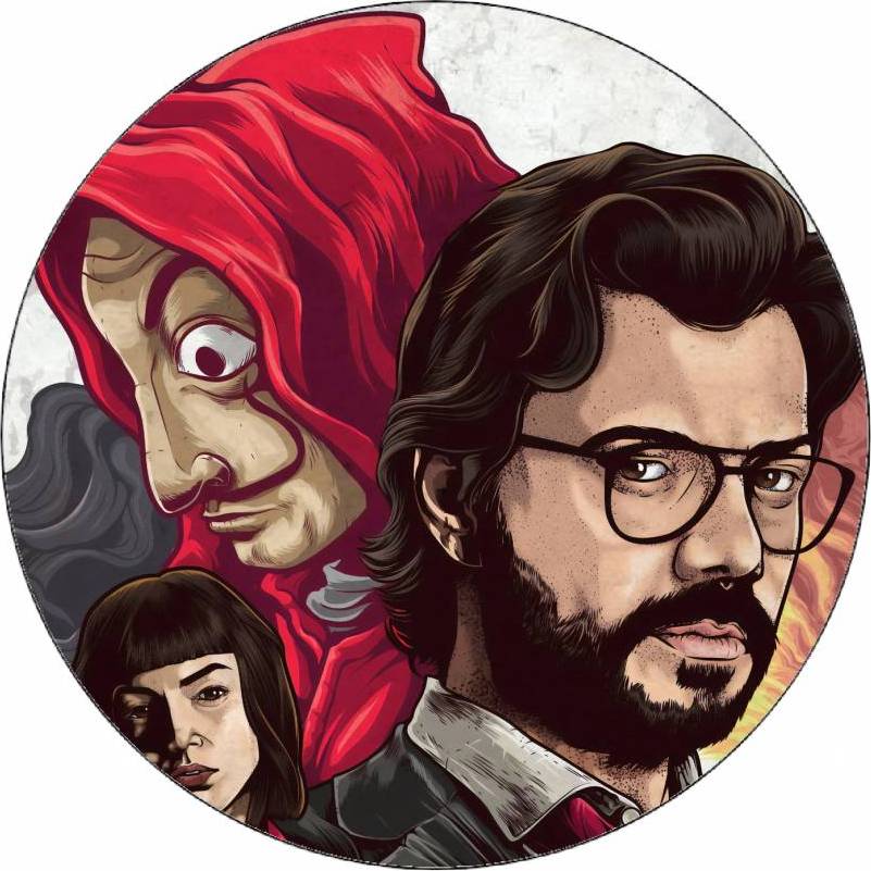 Jedlý papír Papírový dům - La casa del papel ilustrace 19,5 cm - Pictu Hap