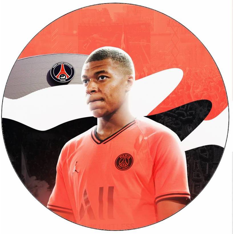 Jedlý papír Kilian Mbappe 19,5 cm - Pictu Hap