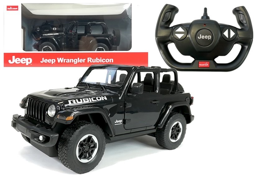 Mamido RASTAR Auto na dálkové ovládání RC Jeep Wrangler Rastar 1:14 černé