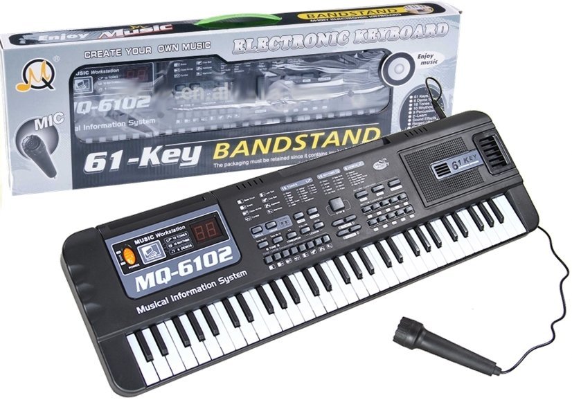 mamido Keyboard MQ-6102 s mikrofonem 61 kláves