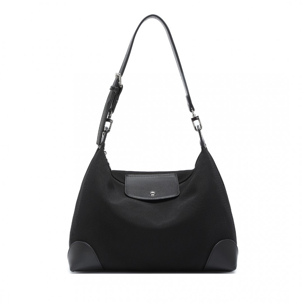 Miss Lulu dámská kabelka se síťovaným designem - černá