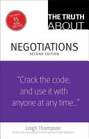 The Truth about Negotiations (Thompson Leigh)(Paperback)