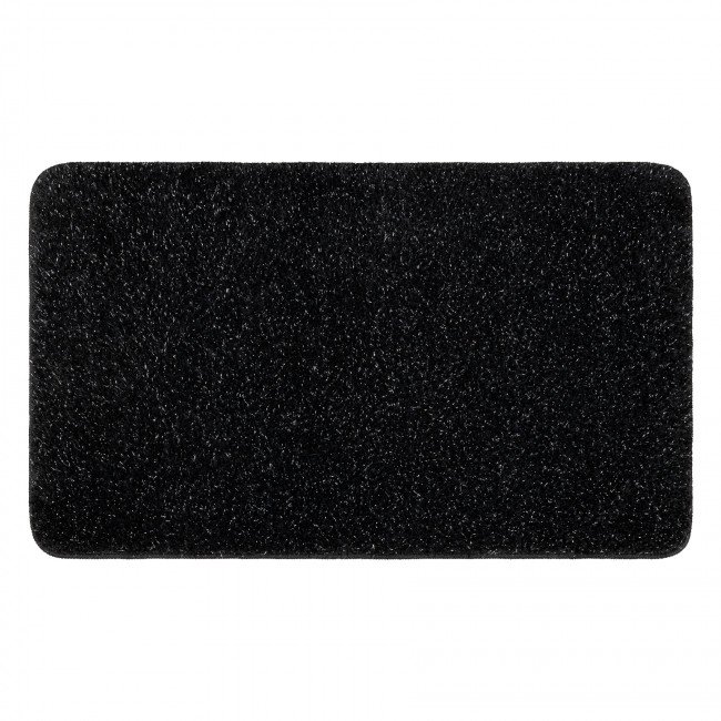 Koupelnový kobereček SYNERGY glamour / lurex, černý