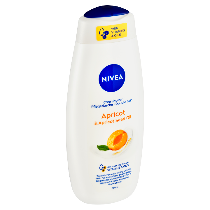 Nivea Apricot & Apricot Seed Oil Pečující sprchový gel, 500 ml