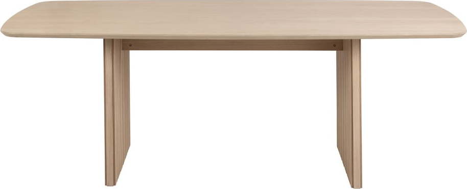 Bílý jídelní stůl v dekoru dubu 105x220 cm Christo – Actona