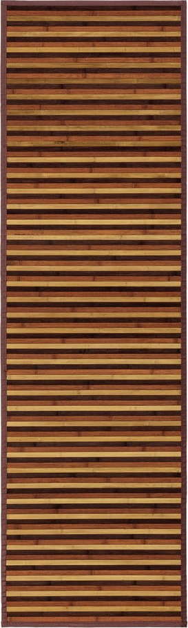 Bambusový běhoun v hnědo-hořčicové barvě 60x200 cm – Casa Selección