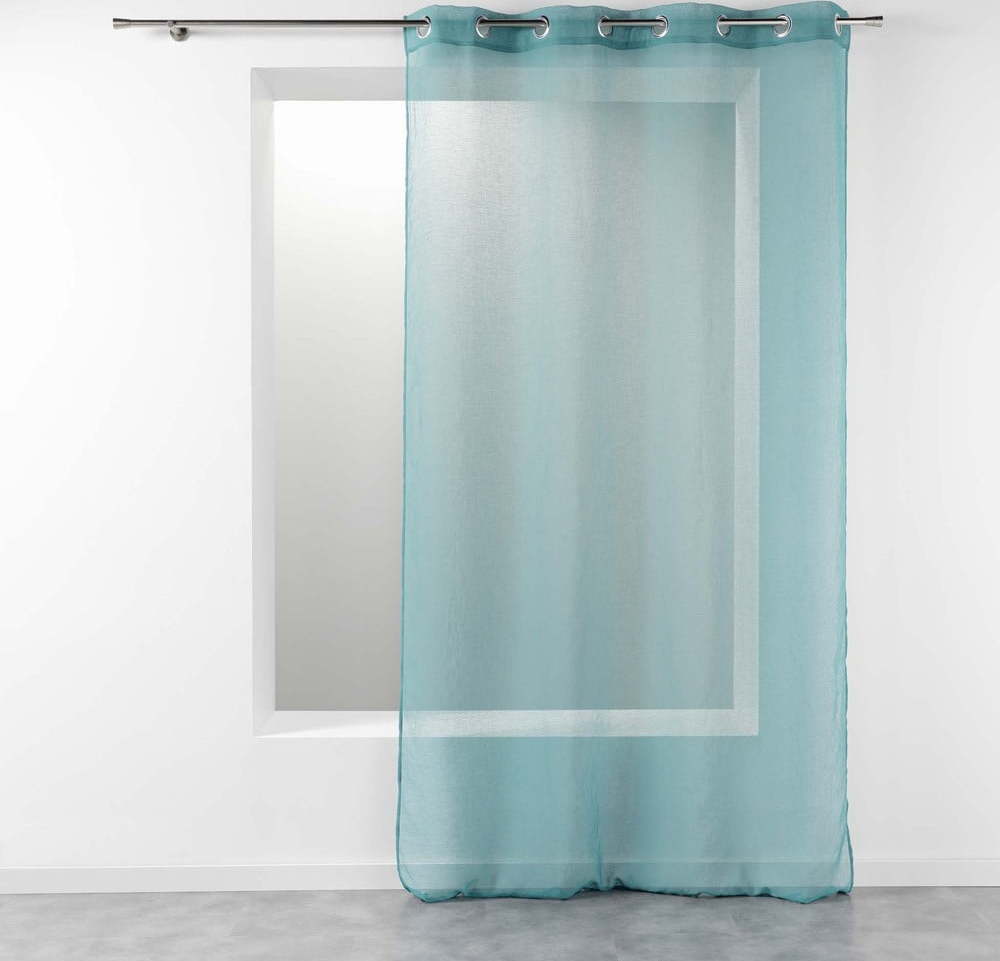 Tyrkysová záclona 140x240 cm Telma – douceur d'intérieur