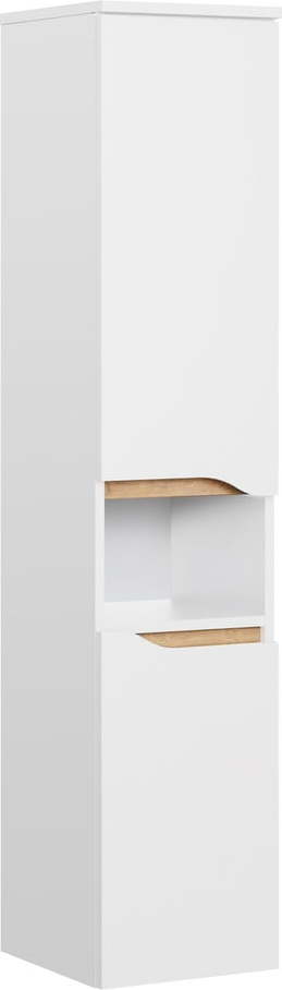 Bílá vysoká závěsná koupelnová skříňka 30x141 cm Set 857 – Pelipal