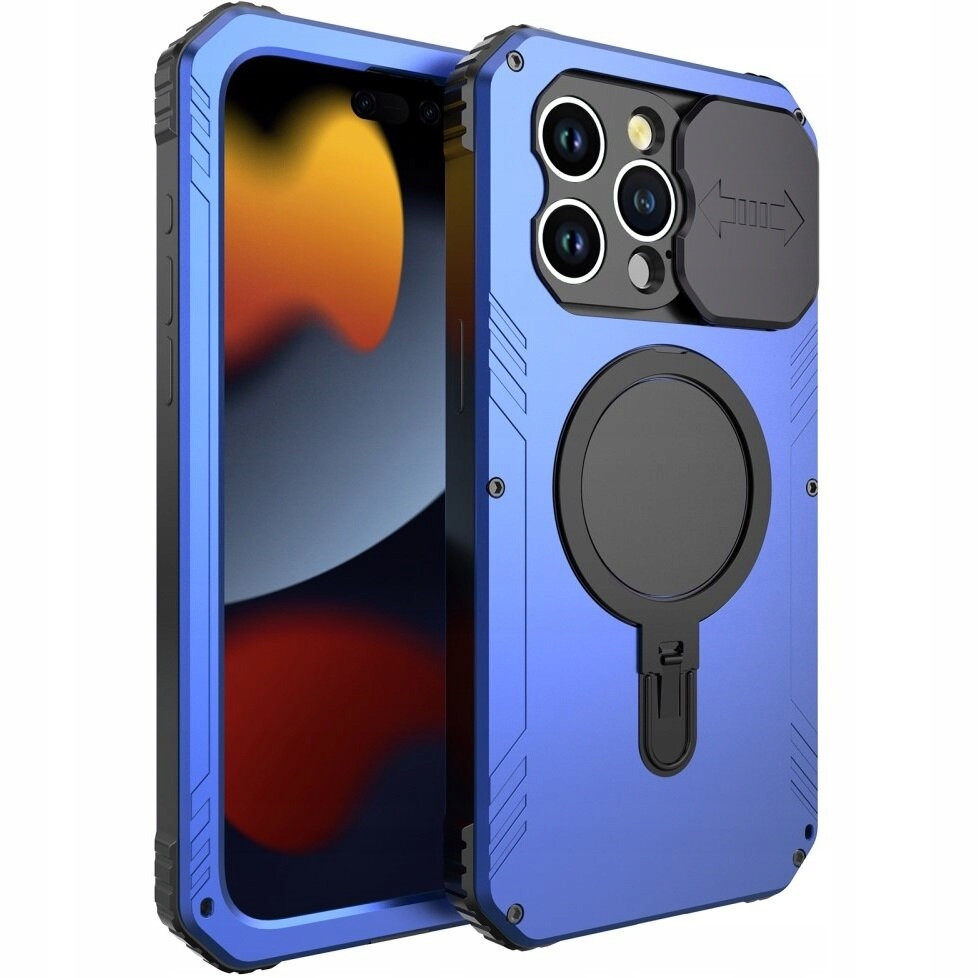 Pancéřové Pouzdro na iPhone 15 Pro Max, Magnetické, ochrana fotoaparátu, case