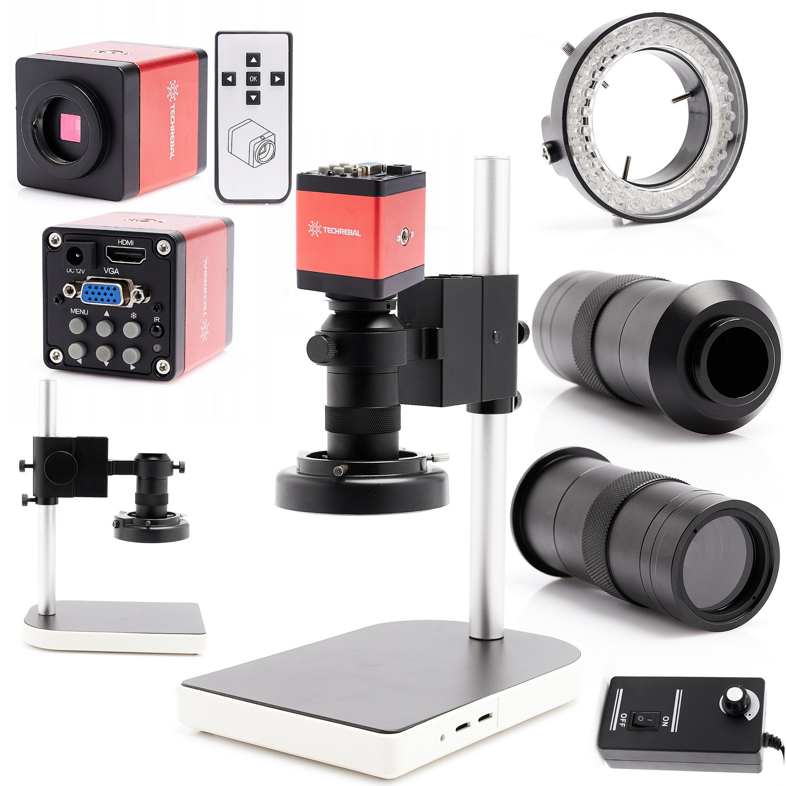 Digitální Mikroskop K10M Pro Elektroniku Klenotníka Full Hd Kamera Led Objektiv