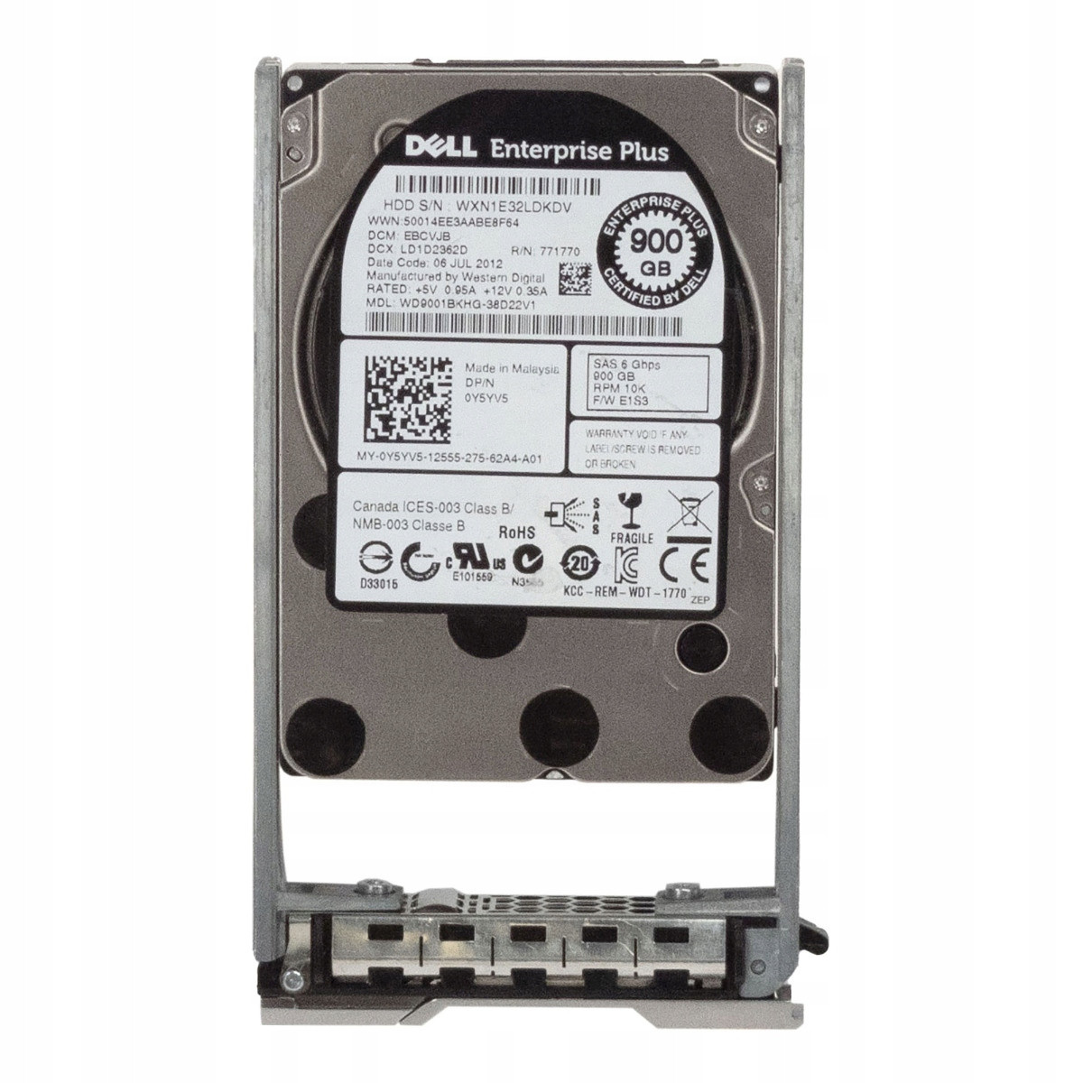 Dell 0Y5YV5 900GB 10K 32MB SAS-2 2.5'' WD9001BKHG