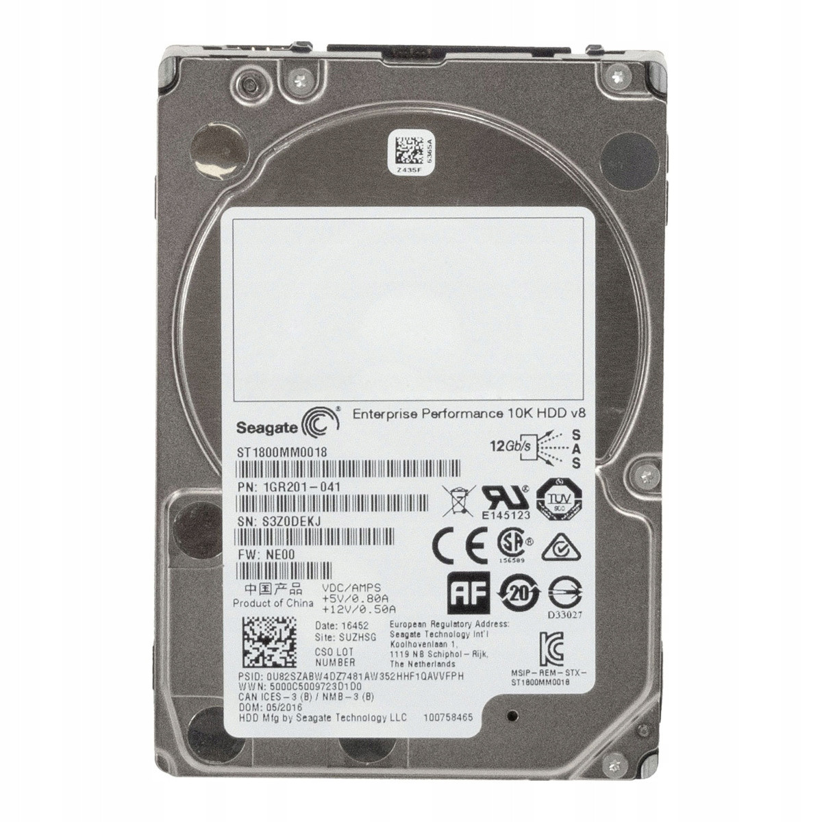 Seagate 1,8TB 10K 128MB SAS-3 2,5'' ST1800MM0018