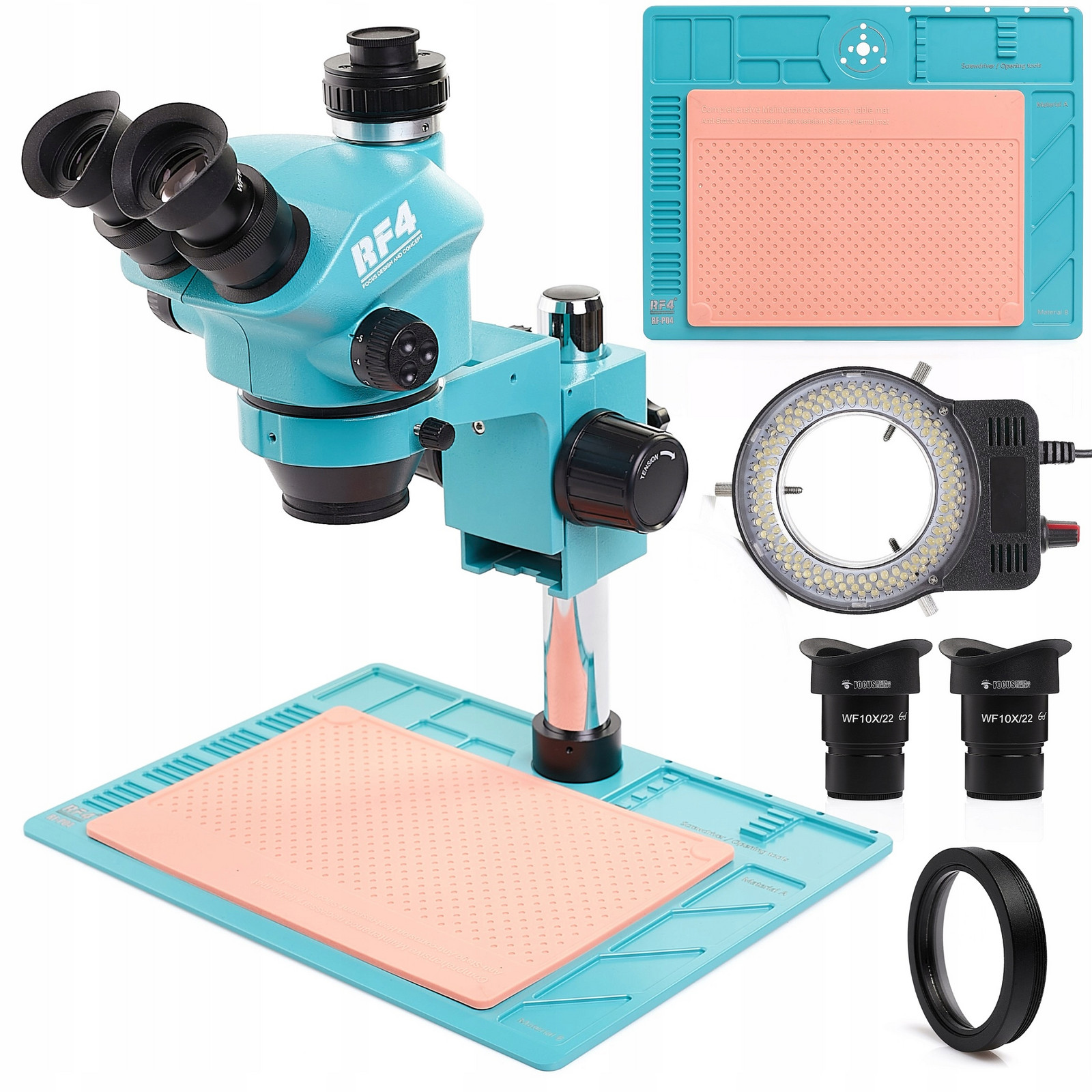 Stereoskopický Mikroskop Optický RF4 Led Osvětlení Základna Okulár WF10X/22