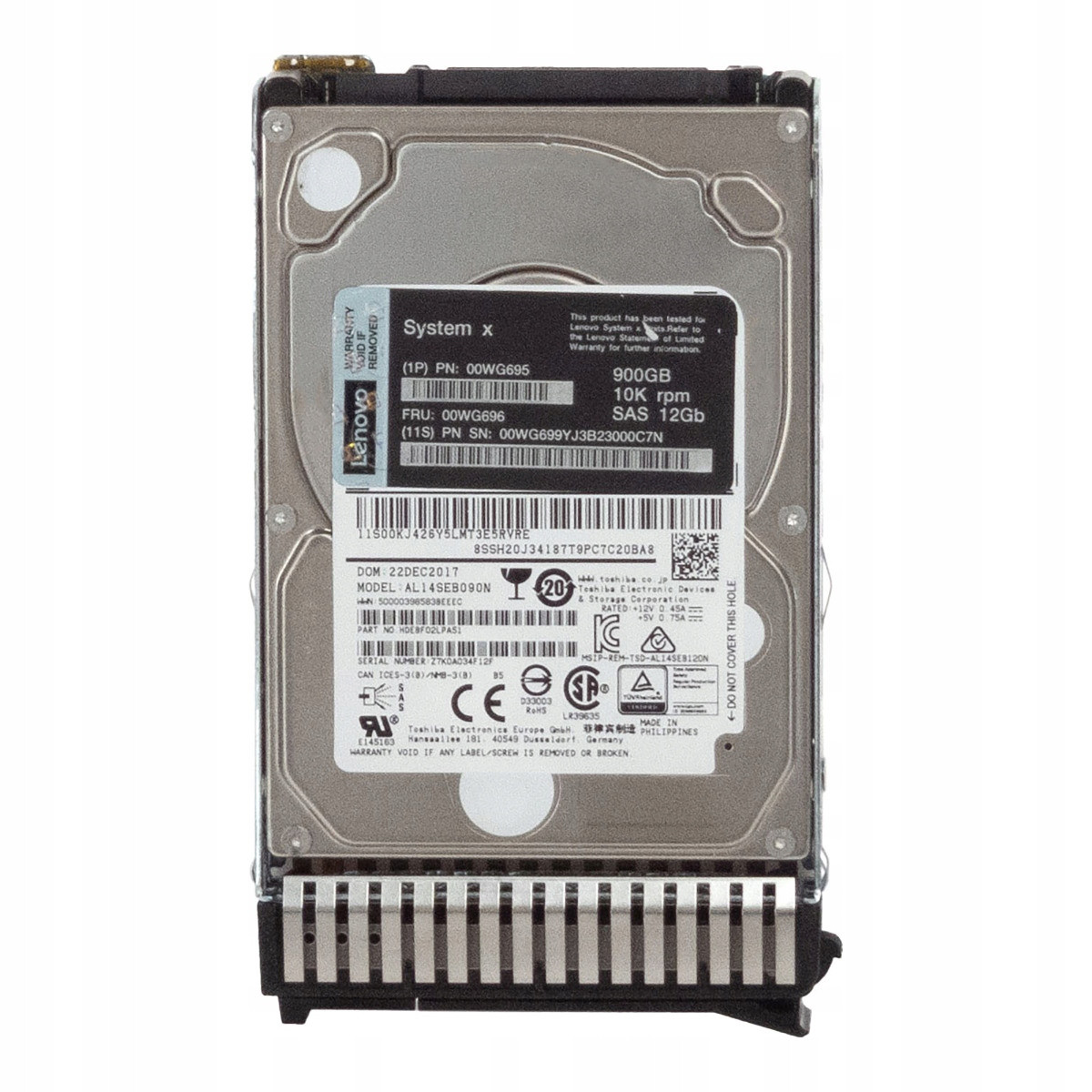 Lenovo 00WG696 00WG695 900GB 10K 128MB SAS-3 2.5'' AL15SEB090N