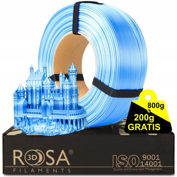 Filament Refill Rosa 3D Pla Multicolor Silk 1,75 mm Frozen 1000g