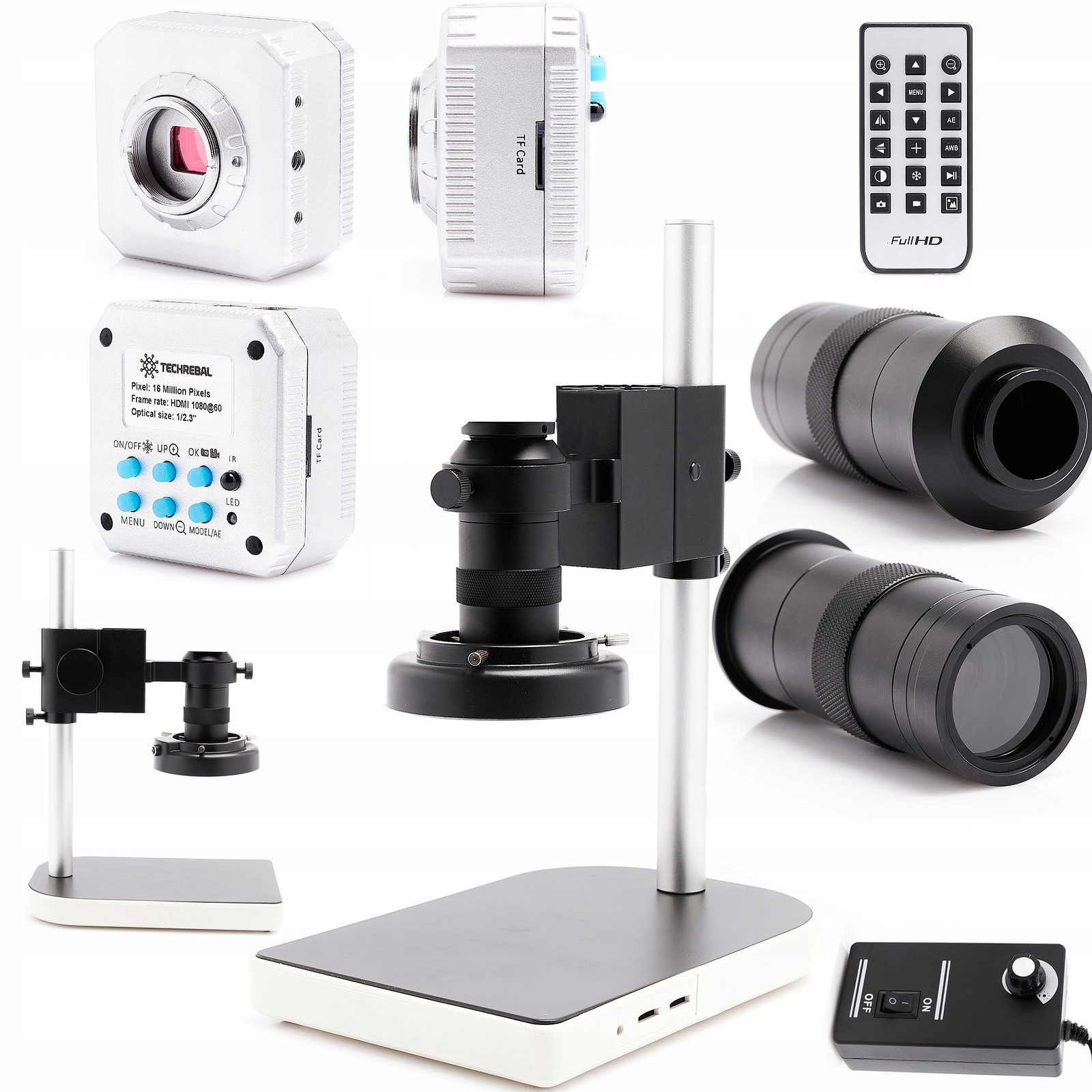 Digitální Mikroskop K10M Pro Elektroniku Kamera 16MP Led Osvětlení 56X