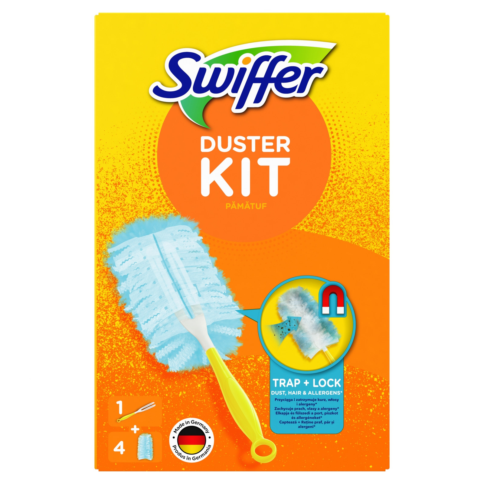 Swiffer sada na úklid prachu 1 rukojeť 4 prachové metly duster kit