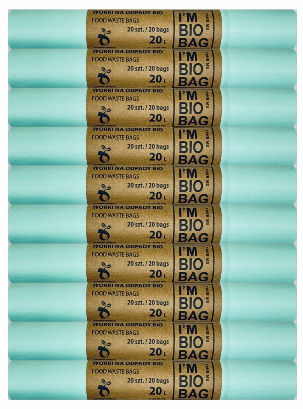 Biologicky Odbouratelné Sáčky Kompostovatelné 10 x 20L Bio (200ks) 11341