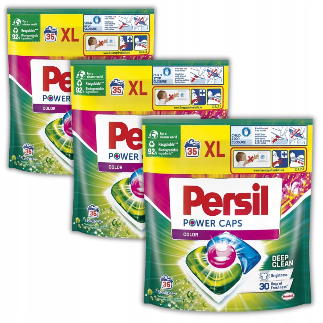 Persil Power Caps Kapsle na praní barvy Sada 105 ks
