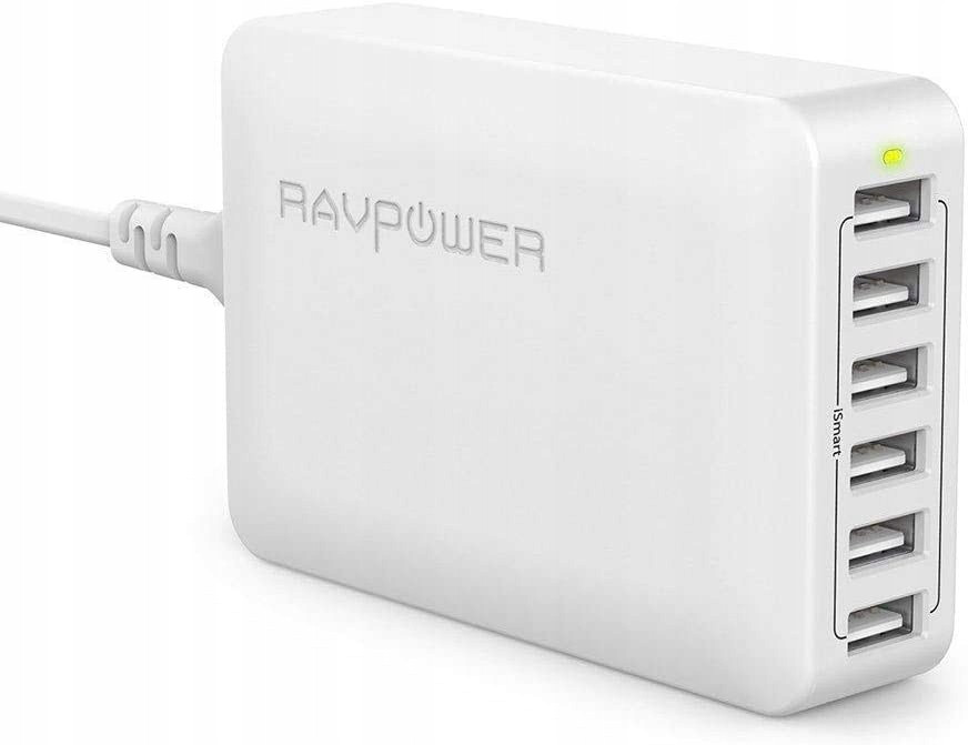 Síťová nabíječka 6 Usb portů Ravpower RP-PC028 60W 2,4A pro každého